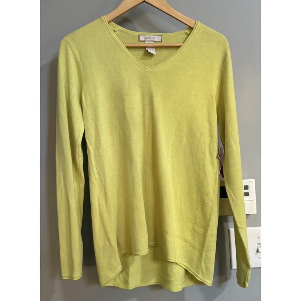 Palette‎ Sweater Soft Acrylic V Neck Lightweight Pullover Medium New